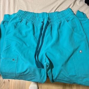 Figs Aqua Medium Tall Technical Collection Pants